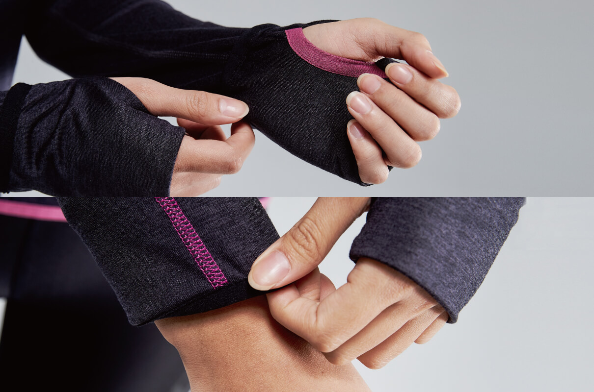 CROSSOVER NECK RUNNING HOODIE WOMEN